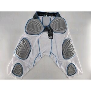 Champro Adult Bull Rush 7 Pad Football Girdle 4XL White‎ | Gray